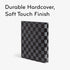 U Brands 1" Poly Performance Binder with 5 Tab Dividers and Labels, Silver Metal O-Rings, Checkered Print