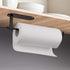 Paper Towel Holder Under Kitchen Cabinet, Self Adhesive or Drilling Paper Towel Holder Stick on Wall for Kitchen