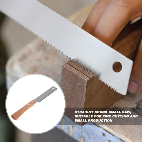 Small Hand Saw, Woodworking Flush Cut Trim Saw with Wood Handle, Household Cutting Tool