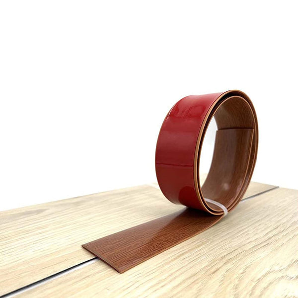 Floor Transition Strip, Self Adhesive Laminate Cover Strips, 1.57" Flat Vinyl for Tile and Wood Joins