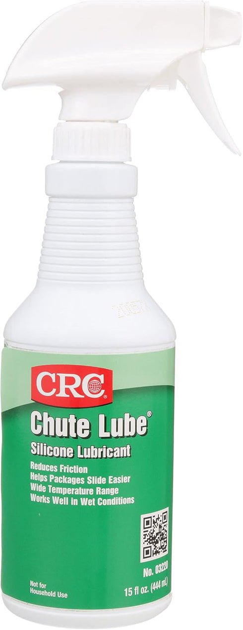 CRC Chute Lube Lubricant 03220 15 FL Oz., Silicone Lubricant Spray for