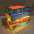 Generic Stained Glass Stacked Books Lamp Night Light,Vintage Nightstand Desk Book Lamps for Living Room, Reading Nook