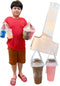 100PCS Plastic Clear Handle Drink Containers Bags for Shops Stores Delivery Hanging