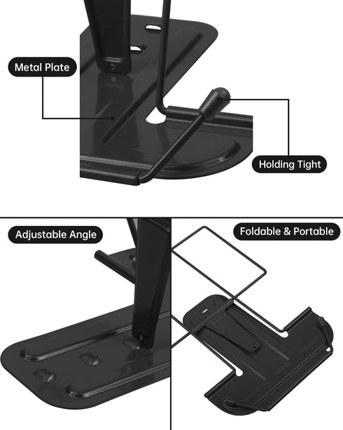 Book Stand for Reading: Adjustable Holder for Recipes, Textbooks, and Music Books