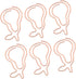 Pear Paper Clips 100pcs, Cute Rose Gold Fruit Design for Office School Paper Files