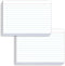 MEIOPUOYEAM White Index Cards 5x7 Ruled, 50 Pcs File Note Cards, Lined Index