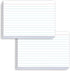MEIOPUOYEAM White Index Cards 5x7 Ruled, 50 Pcs File Note Cards, Lined Index