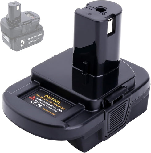 Lasica Adapter Compatible with DeWalt 20V Battery & Milwaukee M18 Battery for Ryobi 18-Volt ONE+ Cordless Tools