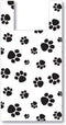 Paw Print T-Shirt Bags, 12 x 7 x 22", .5 Mil Plastic - Great for Grocery & Gifts