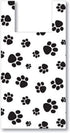 Paw Print T-Shirt Bags, 12 x 7 x 22", .5 Mil Plastic - Great for Grocery & Gifts