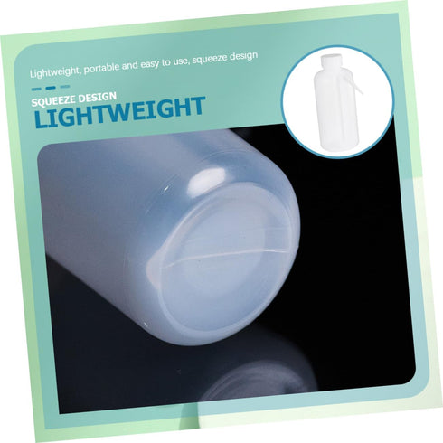 Rinse Bottle 2pcs Side Wash Bottle with Wide Mouth and Dropper Dispensing for Laboratory, Plastic S Bottle for Overall