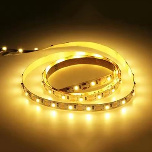 TOPXCDZ SMD2835 1M) AA Battery Power Led Strip Light Flexible Lighting Ribbon Tape White/Warm White Cuttable Adhesive