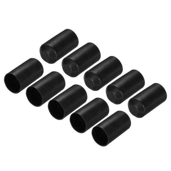 MECCANIXITY 20mm ID x 40mm L Heat Shrink End Cap, 2:1 Ratio Waterproof Electrical Wire Wrap Tubing Caps, Pack of 10