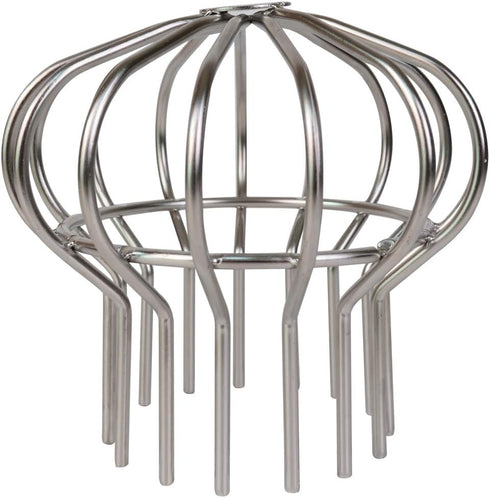 304 Stainless Steel Drain Outdoor Roof Anti-Blocking Line Cap Round Floor Net Cover Drainage Floor Line Leak Gutter Cleaning Tool (4 inch) by Bleiou