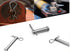 Heavy Duty Adjustable Clevis Pin Fastener Tool, Size 1/2 x 2inch Zinc Steel with 8 Holes & Matching R-Clip