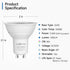 SHINESTAR 6-Pack GU10 LED Bulb, 5.5W (50W Equivalent), Dimmable Recessed Light Bulbs, 5000K Daylight White, 500LM, GU10 Base by SHINESTAR