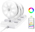 EZVALO Under Cabinet Lighting with Charging Station, 1000mAh Rechargeable Puck Lights with