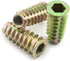 LQ Industrial 25pcs 5/16-18x1-1/5 Inch Furniture Screw-in Nut, Zinc Alloy Bolt Fastener Connector for Wood Furniture