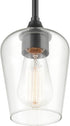 ML 9731-MB Lighting Transitional One Light Mini Pendant from Ashford Collection Finish, Matte Black
