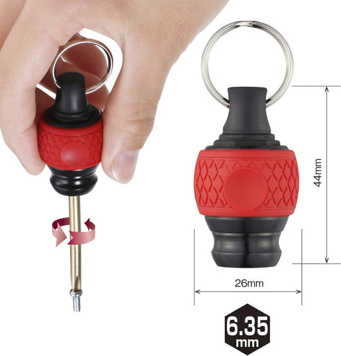 QB-22K2RY Set 2 Vessel Ball Grip Quick Catcher, of (Red/Yellow) Bit Holder