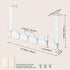 BOOMIBOO Over The Door Hooks, Sturdy Towel Rack with 12 Hooks for Bathroom, Bedroom, and Kitchen Use.
