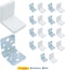 MR.BRACKET MR BRACKET L Bracket, White Shelf Brackets Pack of 10, Heavy Duty