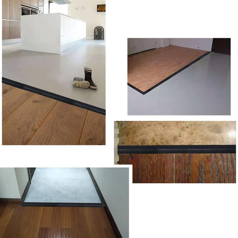 Self Adhesive Floor Transition Strip - Flat Vinyl Floor Edge Trim, Laminate Floor Gap Covering Joining Strip