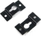 Geesatis 20 pcs Black Metal Keyhole Hangers for Mirrors, Cabinets, Picture Frames, Heavy Duty