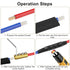 Linkstyle 10pcs 6 AWG Gauge Wire Connector Nut Kit, 80A Quick Wiring Connection Terminal with Screws and Heat Shrink