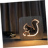 Wooden Carved LED Squirrel Night Light for Bedroom & Living Room