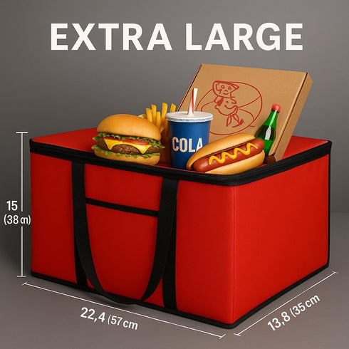 2 PACK Musbus Extra Large XXXL Insulated Food Delivery Bag Cooler Bags Keep Food Warm Catering Therma for DoorDash
