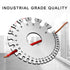 2 Pcs Stainless Steel Thickness Gauges, Wire Gauge Measuring Tool for Metal Sheets and Wire Thickness