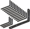Luomorgo 16 Pcs L Shaped Brackets for Shelves - Heavy Duty Steel, Decorative