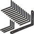 Luomorgo 16 Pcs L Shaped Brackets for Shelves - Heavy Duty Steel, Decorative
