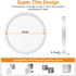 2Pack 9 Inch 18W, 2200LM, 0.7 Inch, 3000K-6500K Closet, slochi LED Flush Mount Ceiling Light Fixture, Super Slim