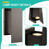 Edwarmlux Dimmable GU10 Bulbs Indoor Wall Sconces, Modern Wall Lights, Up and Down Wall Mount Light, Hardwired Wall