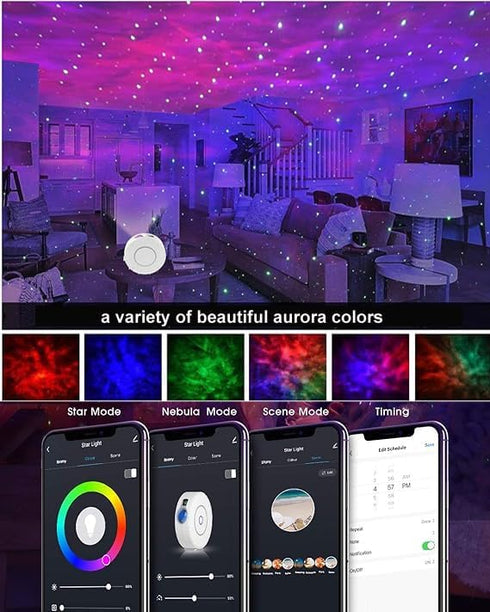 SHIXING Star Projector,Smart APP & Voice Control Galaxy lamp, Compatible with Alexa & Google Home, for Kids Adults