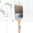 Flat Paint Brush Soft Bristle 3 inch Wide Wooden Stain Brush for Walls, Furniture, Chalk and Fence, Utility Household Paint Brush by Magimate