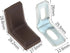 20Pcs 90 dophee Degrees L Shape Metal Corner Brackets with Plastic Cover Right Angle Corner Brace Joint for Shelves