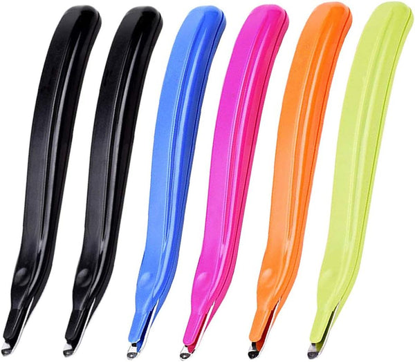 ZZTX 6 PCS Professional Magnetic Staple Remover, Puller Tool for School Office Home, 5 Colors