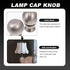 2-Pack 0.86X0.86X1.37 Inch Beaupretty Cow Horn Lamp Finials Decorative Lamp Knobs for Table and Floor Lamps Easy