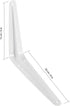 24 Pack 6 8 Inches KEILEOHO x Shelf Brackets, Heavy Duty L Metal Wall Corner Angle Shelf Brackets with Screws, Bracket