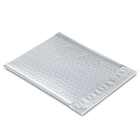 Poly Bubble Mailers, Waterproof & Cushioned Padded Envelopes for Shipping, 9.5 x 14.5 in (50 Pack, White)