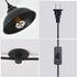 KOLAKODLUX Ma625 Plug in Pendant Light Fixtures Hanging Lamp Shades Hanging Light with Plug in Cord Black Light Corner