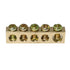 5pcs Electrical Wire Screw Terminal Ground, Brass Grounding Bars, 5 Positions Terminal Ground Bar