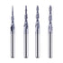 SpeTool 4Pcs/Pack Assorted R0.25~1.0 Tip 1/8" Tapered End Mill Cone Ball Nose