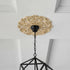 12 Inch Decorative Ceiling Medallion Round Base Ceiling Light Medallion with Artistic Floral Corner Design for Living