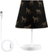 Kcldeci Bedside Table Lamp for Bedroom Small Leopard Farmhouse Lamps for Living