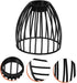 Cabilock Birdcage Inspired Black Lamp Shade Versatile Desktop Lamp Cover for Table Floor Lamps Easy to Install