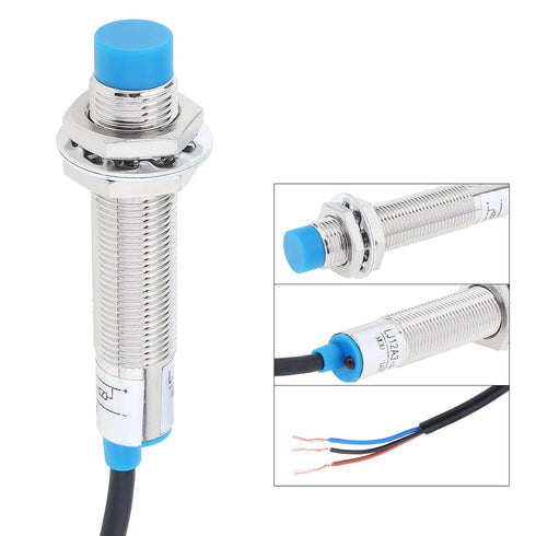 DiGiYes M12 LJ12A3-4-Z/BX 6-36V 4mm Proximity Sensor Switch Detecting Distance NPN NO DC Inductive Proximity Switch